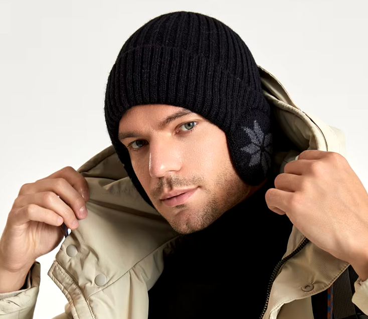 Warm Knitted Woollen Hat Outdoor Ear Protection Beanie