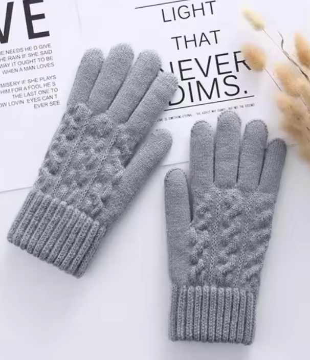 New Warm Full Finger patterned Gloves