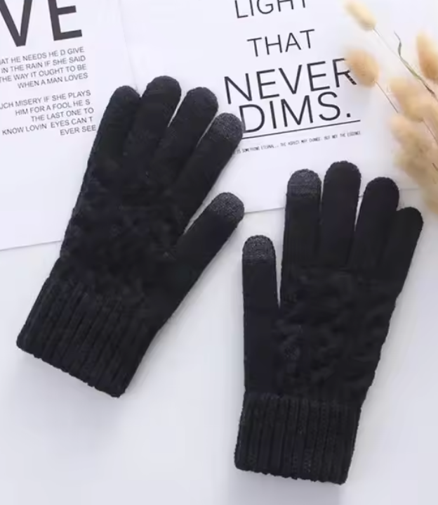 New Warm Full Finger patterned Gloves