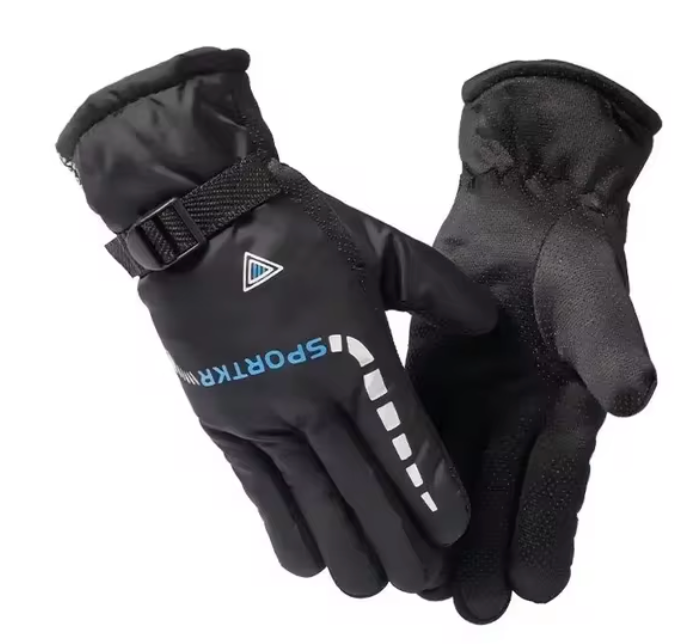 New Black Warm Winter Gloves