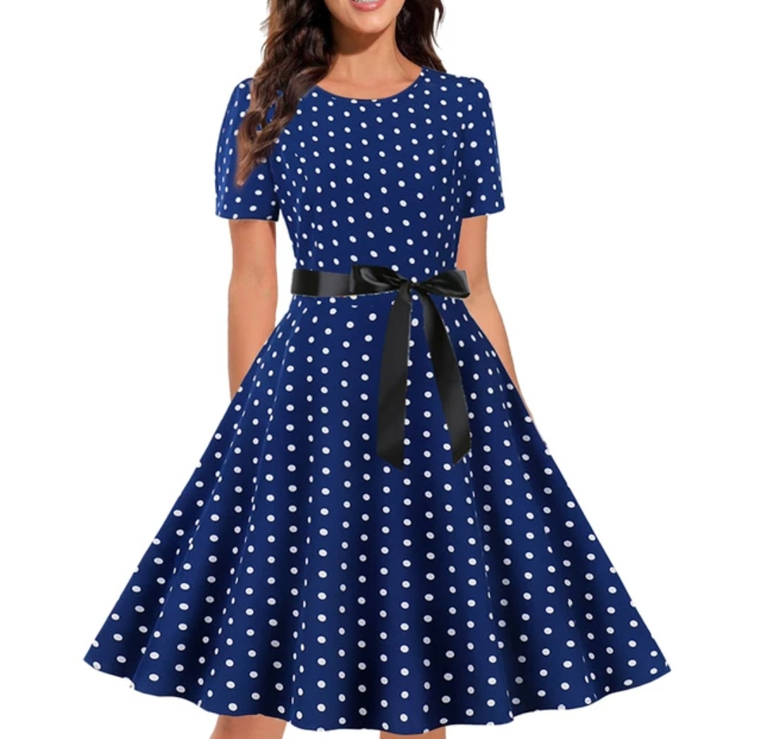 Vintage printed dress
