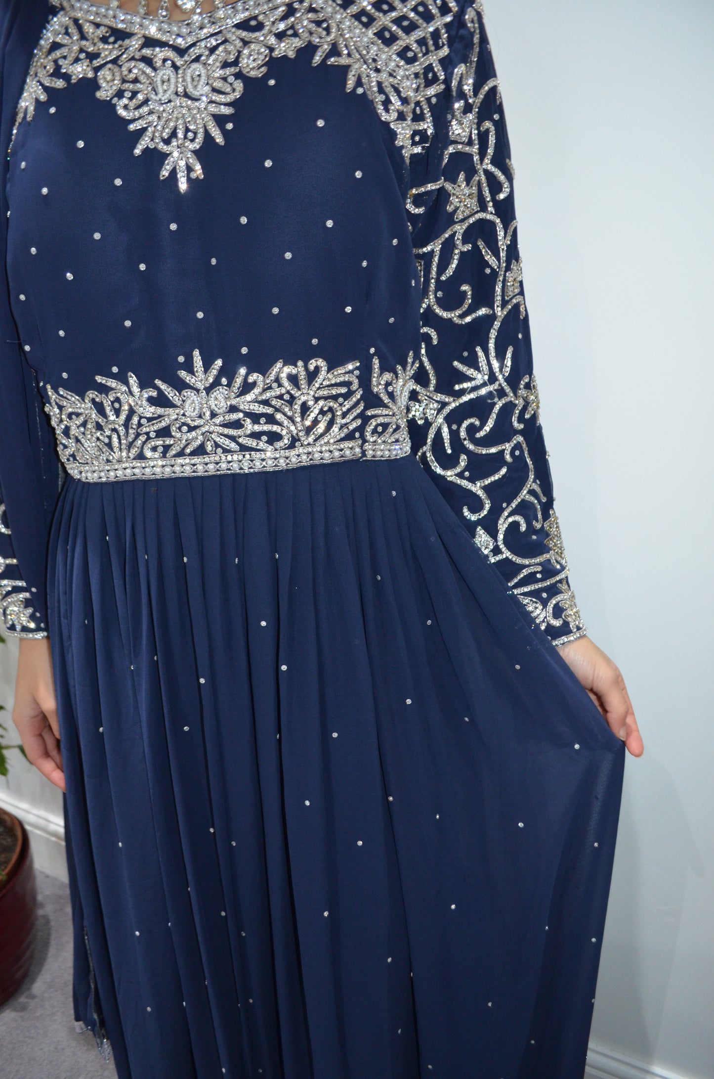 Stunning Navy Blue long dress/Gown