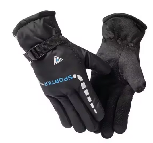 New Black Warm Winter Gloves
