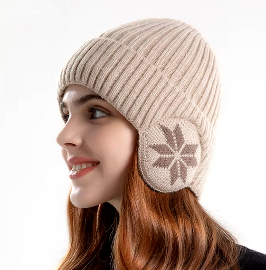 Warm Knitted Woollen Hat Outdoor Ear Protection Beanie