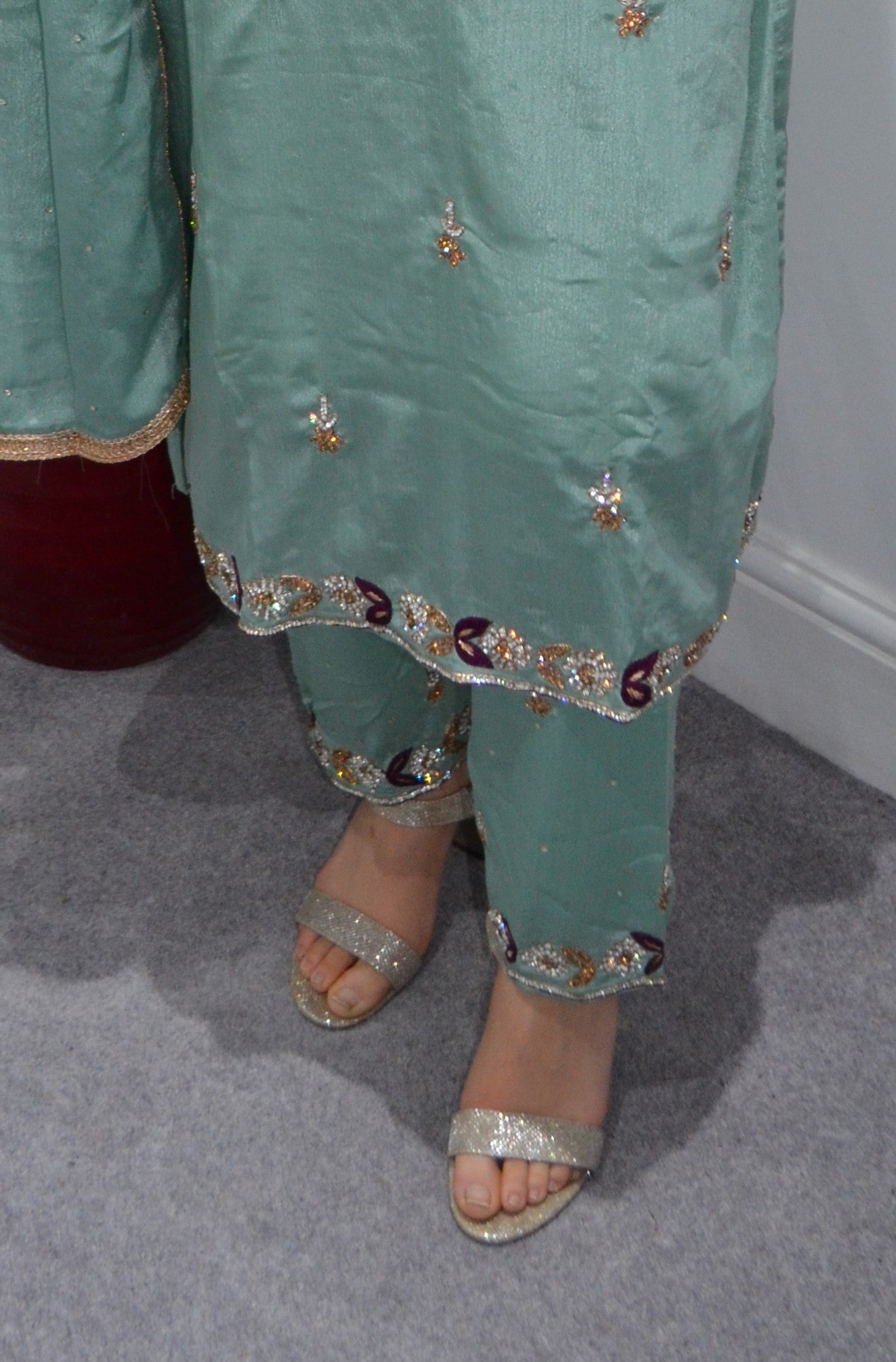 Mint Green Womens Shalwar Kameez set